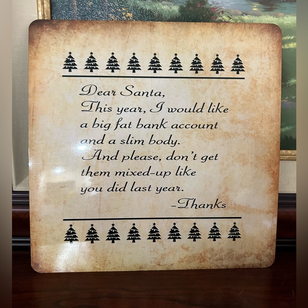 Holiday Art picture Funny Sign
